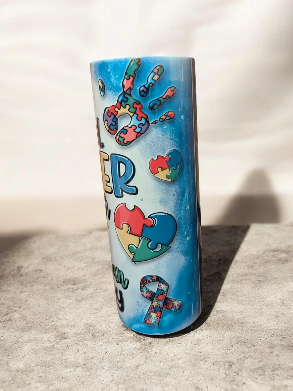 Colorful Special Teacher Quote Travel Tumbler